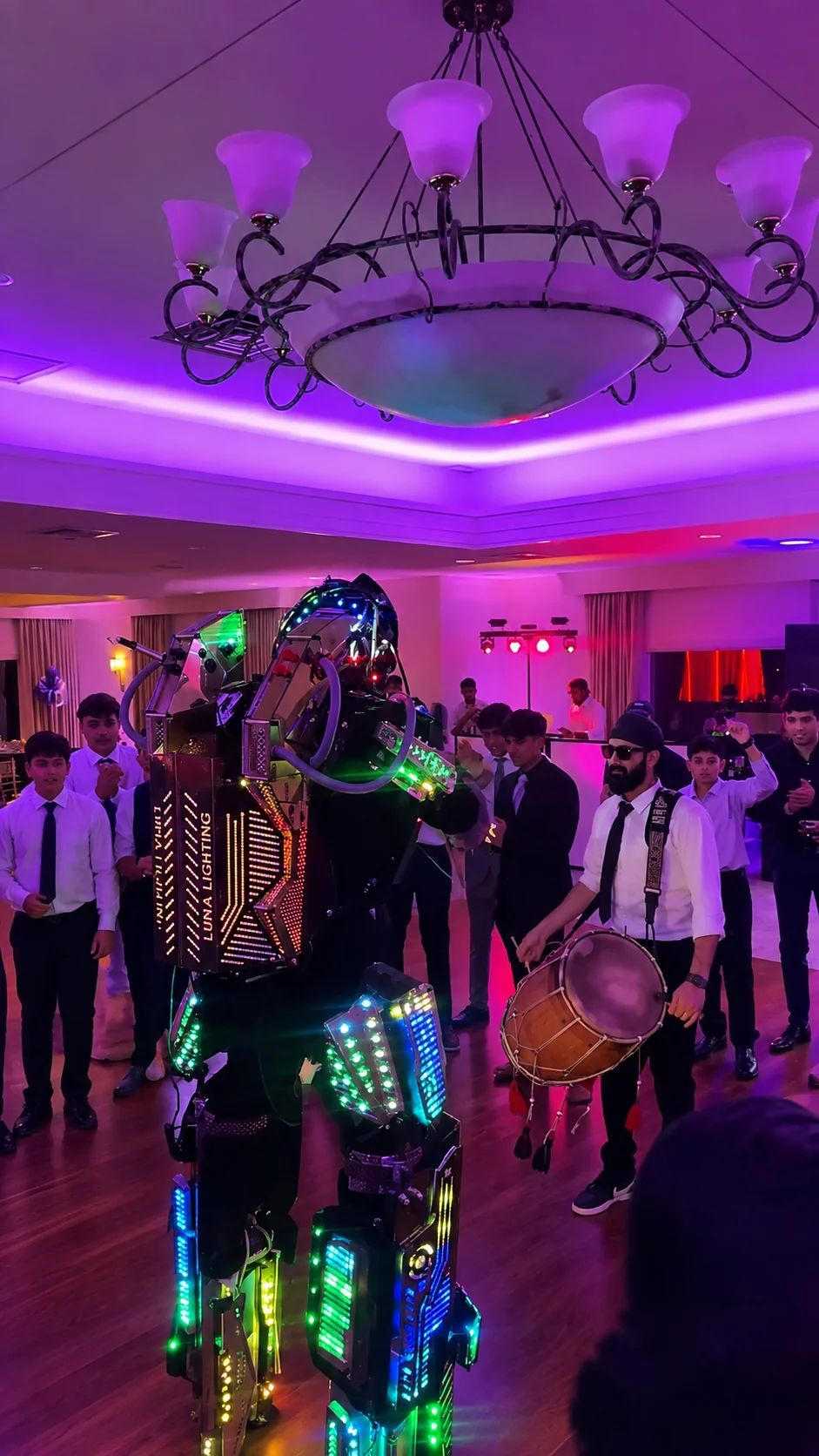 The LED Robot & Dhol
